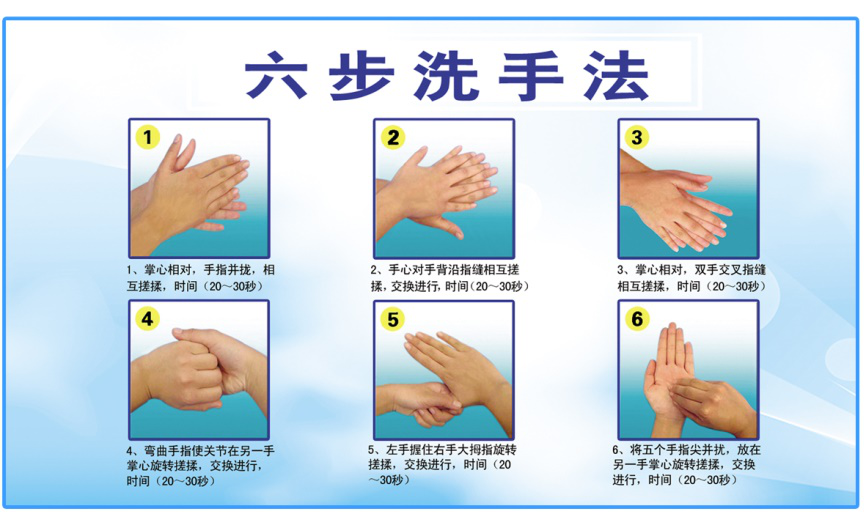 推（tuī）薦六步洗手法