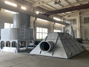 16型閃蒸幹燥機帶除塵器製作現場